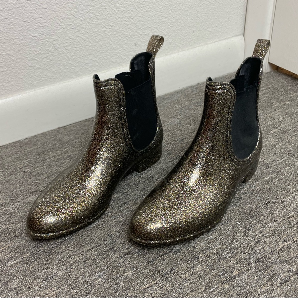 ModCloth Glitter Rain Boots